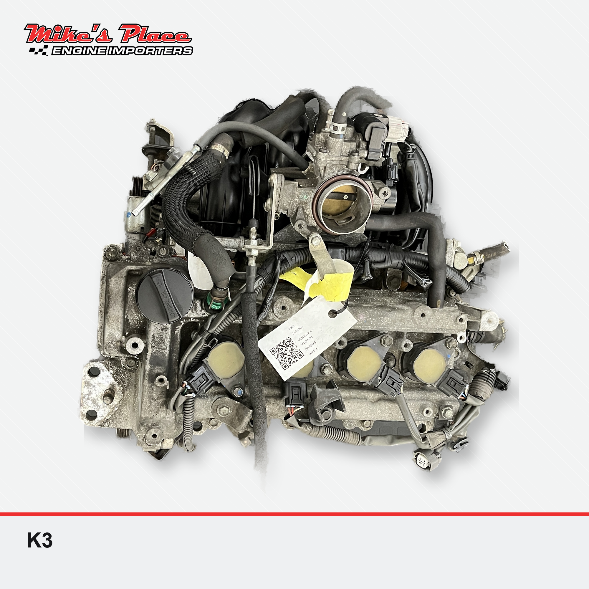 Used Toyota K3-VE 1.3L Petrol Engine